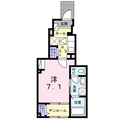 カーサ・ソレイユの物件間取画像